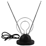 Антенна комнатная телескопическая МВ + ДМВ DB-168-2 (1/100)