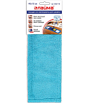 Насадка МОП плоская для швабры/держателя 40см, карманы (ТИП К), микрофибра, LAIMA Эконом, 603116