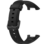 Силиконовый ремешок Puloka для Xiaomi Mi Band 7 pro чёрный