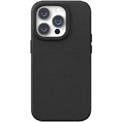Задняя накладка PULOKA для iPhone 14 Pro Max Classic 301 экокожа (Black)