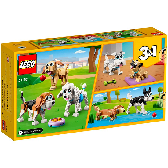 Конструктор LEGO Creator 31137 Очаровательные собаки