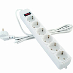 Сетевой фильтр  5.0м СТАРТ SP 6x5 ZVT, белый, 6 розеток
