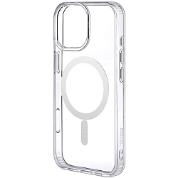 Силиконовый чехол HOCO MagSafe для iPhone 16 Pro прозрачный