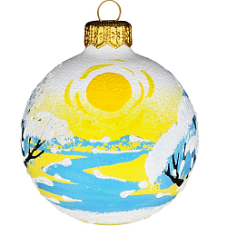 Шар "Восход солнца", 65 мм., в подарочной упаковке, КУ-65-224237