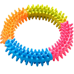 Игрушка жевательная для собак "Кусочек счастья", 12 см, разноцветная   7883208