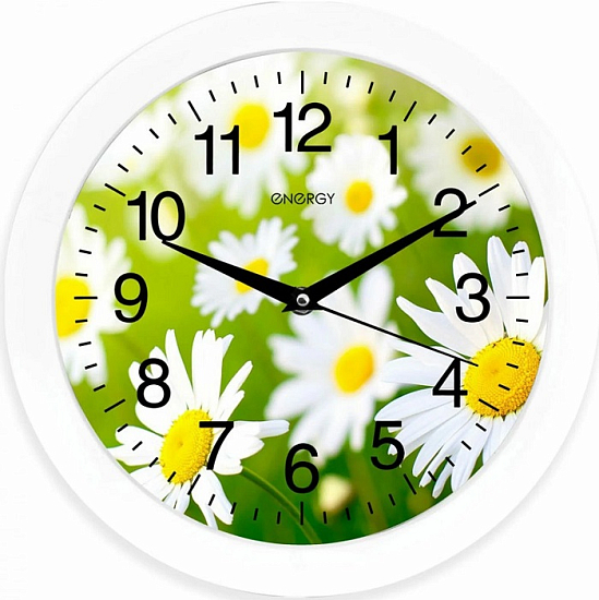 Часы настенные ENERGY EC-98 ромашки
