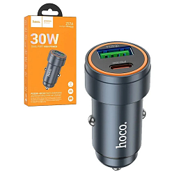 Авто ЗУ 1USB/1Type-C HOCO Z57A, чёрный