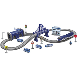 Железная дорога Автоград «Экспресс», 66 деталей, работает от батареек, подходит для деревянных железных дорог 6904737