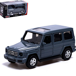 Машина металлическая Mercedes-Benz G350D, 1:42, инерция, открываются двери, цвет серый