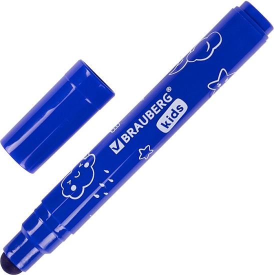 Фломастеры BRAUBERG KIDS 6 цв ПВХ-упаковка 152178