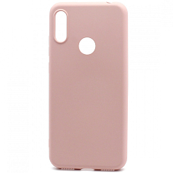 Задняя накладка Silicone Case NEW ERA для Honor 8A/Y6 2019 светло розовый