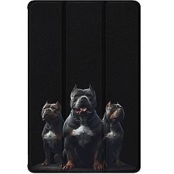 Чехол футляр-книга ZIBELINO для iPad 2025 (A16)/Apple iPad 10 2022 (A3354/A3355/A3356/A2696/A2757/A2777) 10.9" (черный) 1440 ГОРДЕЛИВЫЕ ПИТБУЛИ