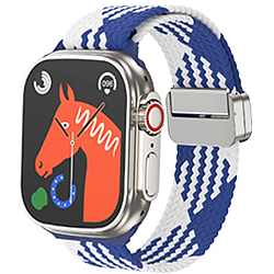 Нейлоновый ремешок HOCO AS104 для APPLE Watch 38/40/41mm, белый, синий