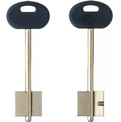 Заготовка ключа Меттэм-9 98*22,2*20,2 мм, лат., с пластиком, б/п