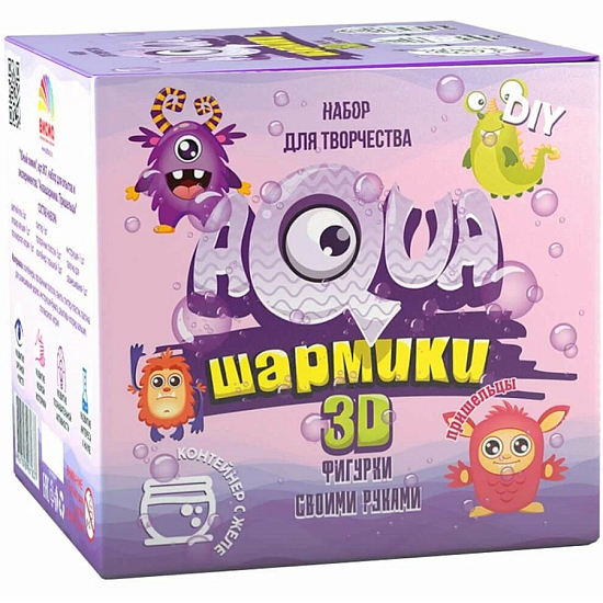 Набор для опытов "Аквашармики. Пришельцы" Юный химик, арт.907,
