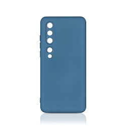 Силиконовый чехол DF для Xiaomi Mi 10 синий (xiOriginal-07)