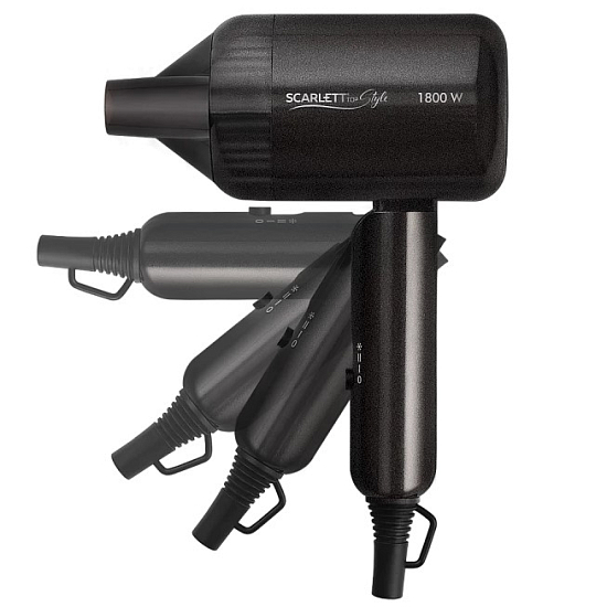 Фен SCARLETT SC-HD70IT15, черный