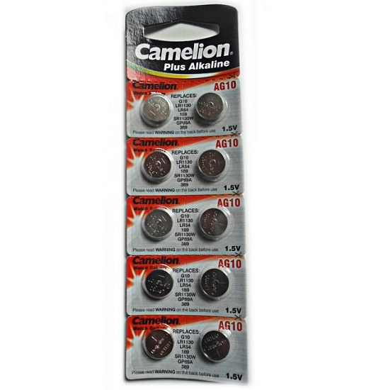 Элемент питания CAMELION AG10 (389) (SR1130W)