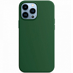 Силиконовый чехол SILICONE Case MagSafe  для iPhone 13 Pro Max, зелёный