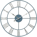 Часы настенные РУБИН "Классика" круг d=45,5см, открытая стрелка, корпус синий с серебром (4848-006)