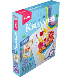 Квиллинг. Панно "Десерт", 20*23*4 см Квл-030/LR