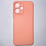 Задняя накладка Мобилис для Xiaomi Redmi 12, персиковый , матовая с защитой камеры