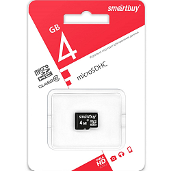 Micro SD  4Gb Smart Buy Class 10 без адаптера