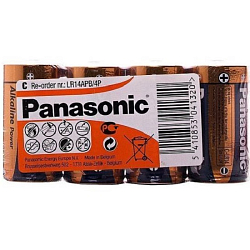 Элемент питания PANASONIC LR14 Alkaline Power SR4 (б/б) (4/24/120)