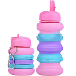 Бутылка складная 600 мл, герметичная, в форме макарон МИКС УТМ01479742