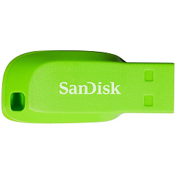 USB 64Gb SanDisk CZ50 Cruzer Blade зелёный