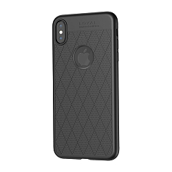 Силиконовый чехол HOCO для iPhone XS MAX матовый, черный (Admire series)