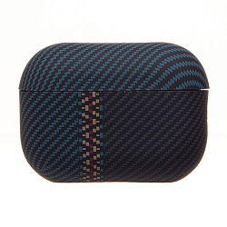 Силиконовый чехол Luxo Creative для AirPods Pro2 (121) (black/blue) (230990)