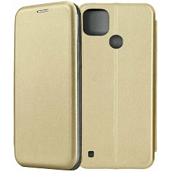 Чехол футляр-книга STYLISH для Realme C21Y (Золото)