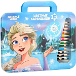 Цветные карандаши, 12 цветов, трехгранные, Холодное сердце 9559127