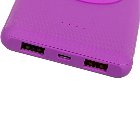 Внешний АКБ BURO BPQ10F (10000mAh) фиолетовый (BPQ10F18PVL)