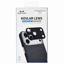 Противоударное стекло для камеры KEEPHONE KEVILAR LENS для iPhone 17 PRO, DESERT BLACK