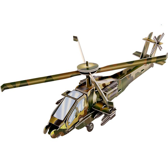 Конструктор 3D картонный «Вертолёт» 124376