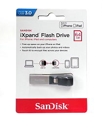 USB 64Gb SanDisk USB 2.0 + OTG iXpand