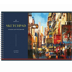 Альбом для рисования Greenwich Line "Art of living" 40л., А4, на гребне , 160г/м2 PS40c-47378