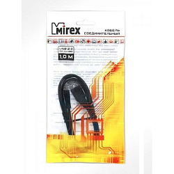 Кабель USB 3.0 <--> microUSB  1.0м MIREX чёрный