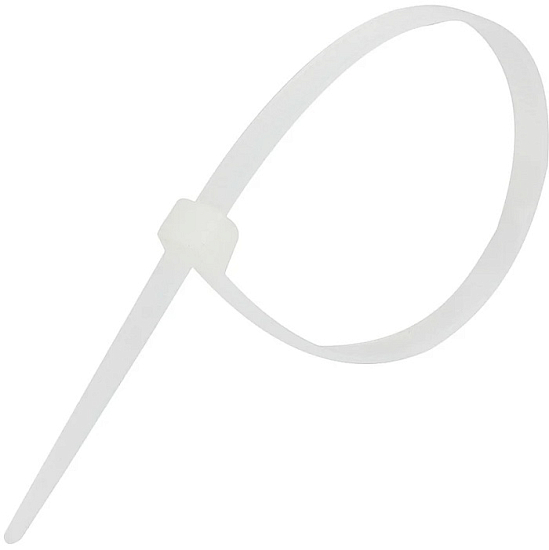 Хомут-стяжка CABLEXPERT NYT-300x7.6, 300 мм х 7.6 мм, белые (100 шт.)