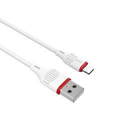 Кабель USB <--> Lightning  1.0м BOROFONE BX17 Enjoy, белый