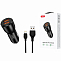 Авто ЗУ 2USB XO CC55, черное, Lightning, 18Вт