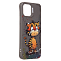 Задняя накладка SC335 для iPhone 12/12 Pro  (тигр) (gray)