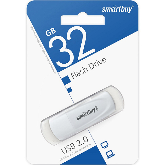 USB 32Gb Smart Buy Scout белый