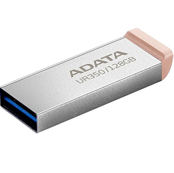 USB 128Gb ADATA UR350 (UR350-128G-RSR/BG), серебристый/коричневый, USB 3.2