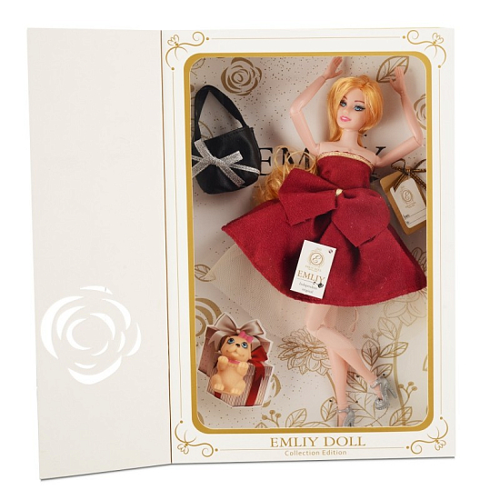 Кукла "Бордо: Девушка с собачкой" (28см)