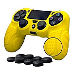Защитная насадка PS4 Silicon Case Non-Slip Black-Yellow