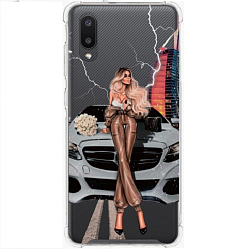 Задняя накладка GRESSO. Коллекция Космо Молния для Samsung Galaxy A02