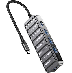 USB-Хаб XO-HUB015, чёрный (5в1)